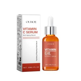 OUHOE Vitamin C Serum, Moist Tender Firming Skin Fade Out Fine Lines Anti-Wrinkle Skin Cream