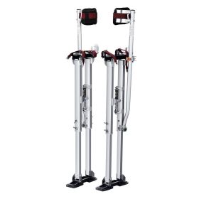 VEVOR Drywall Stilts, 36''-50'' Adjustable Aluminum Tool Stilts with Protective Knee Pads, Durable and Non-slip Work Stilts for Sheetrock Paintin