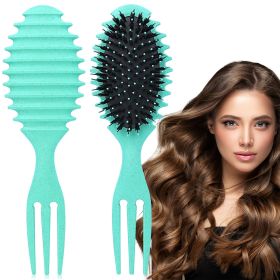 Curl Defining Hair Brush, 2025  Boar Bristle Styling Brush For Curly Hair, Shaping & Defining Curls For Women (Option: W13535683)