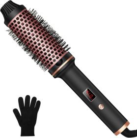 Hot-Air Brushes Thermal Brush 1.5 Inch Curling Iron Volumizing Brush (Option: Black)