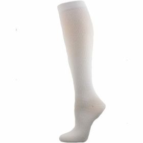 Compression Socks for Men (Knee-Hi 3-Pair Packs) in Firm Support (Color: 3 Pk. White, size: L-Large)